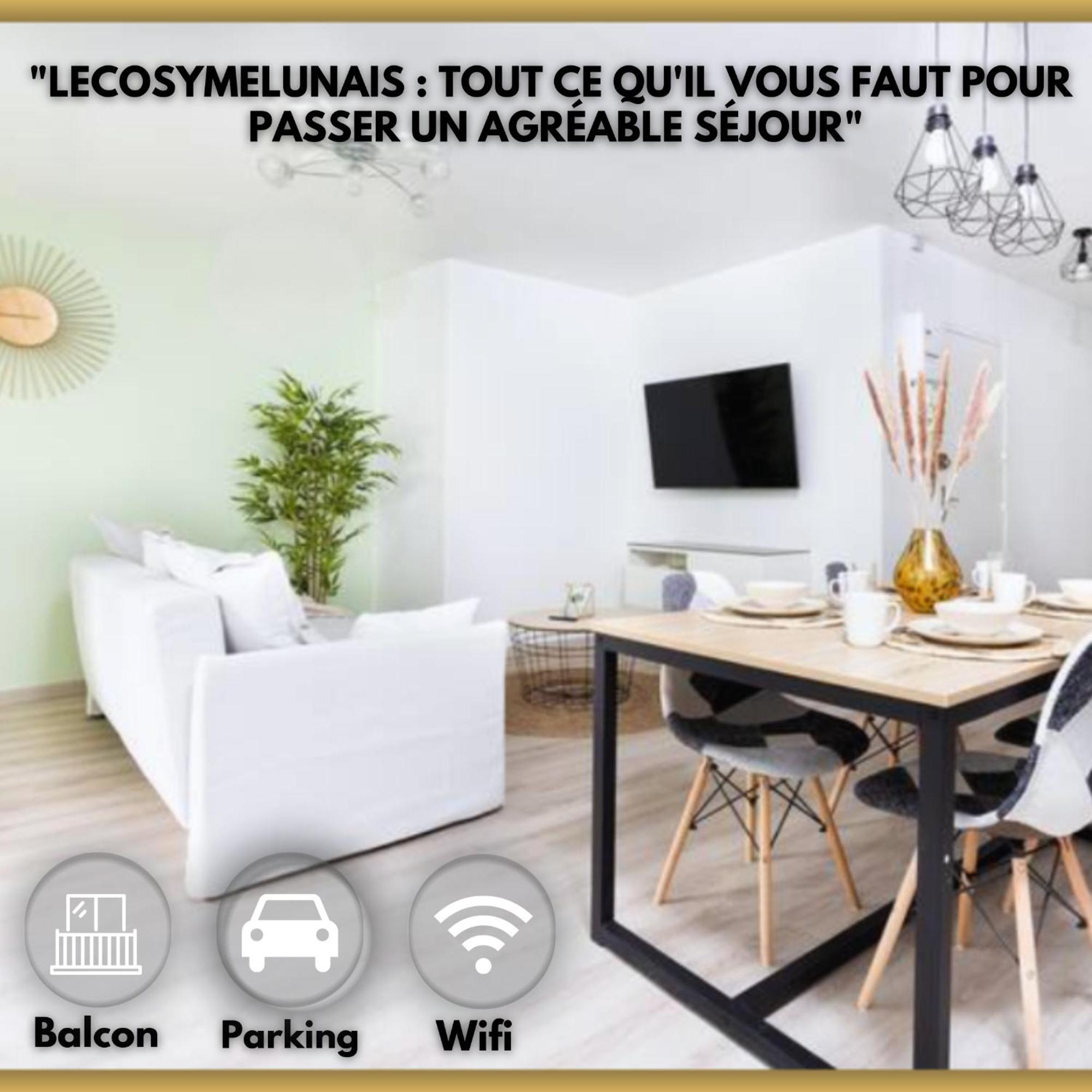 Lecosymelunais : Parking Gratuit + Balcon Amenage Dış mekan fotoğraf